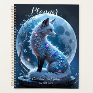 Renard de cristal éclairé par la lune – Gardien de