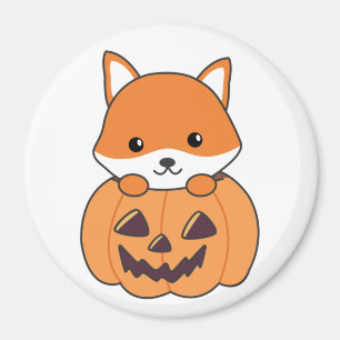 Renard En Citrouille Sweet Foxes Joyeux Aimant Hal