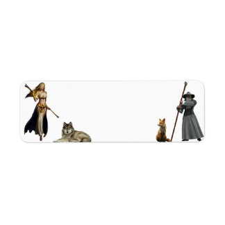 renard et loup avec figures v 2 étiquette