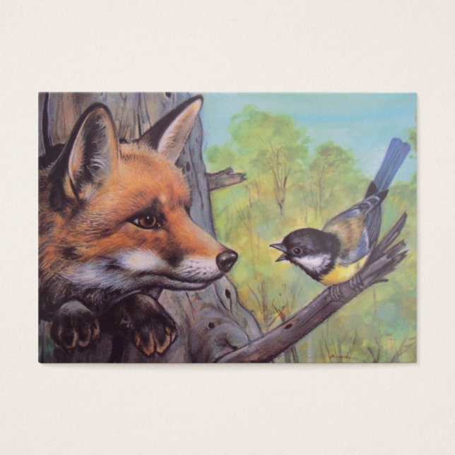 renard et oiseau (Devant)