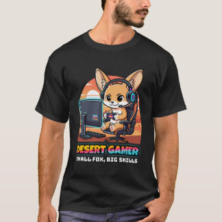 Renard Fennec Gamer du Désert - T-Shirt pour Strea