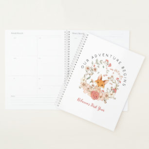 Renard rose vintage Florals 1ère année Girl Baby B