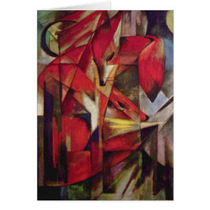 Renards de Franz Marc, Cubism Abstrait Vintage