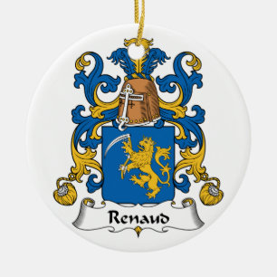 Renaud-Familienwappen Keramik Ornament