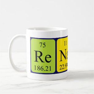 Renaud periodische Tasse von Tabellennamen