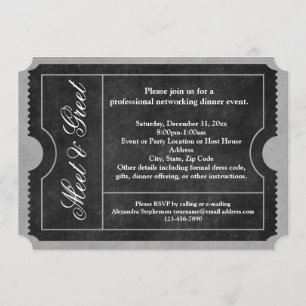 Rencontrez et saluez les invitations aux billets d