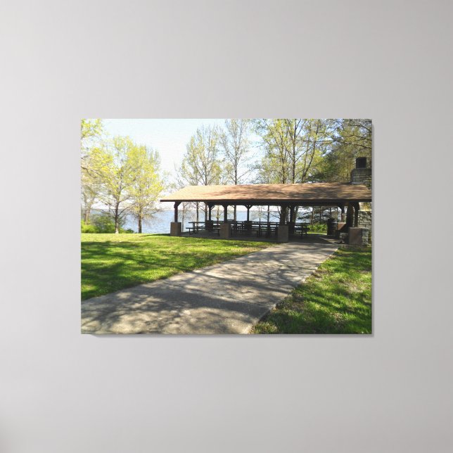 Rend Lake im Süden von Illinois Leinwanddruck (Vorderseite)