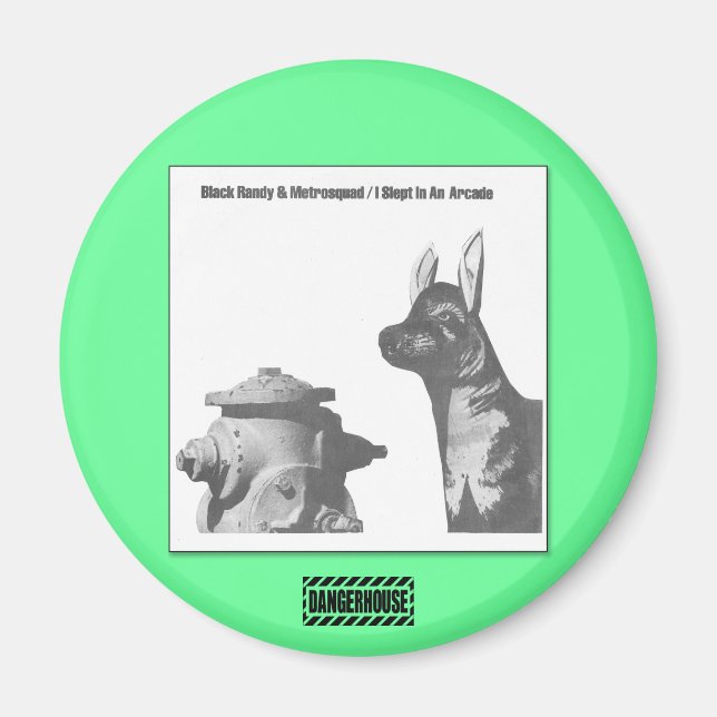 Rend. Magnet noir Randy Arcade Dangerhouse (Devant)