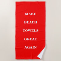 Rendez aux serviettes de plage leur grandeur passé