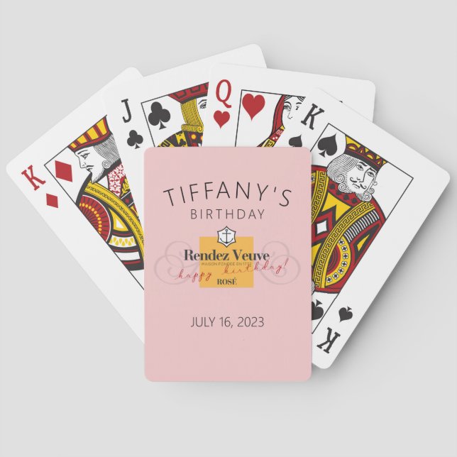 Rendez Veuve Playing Cards Gastgeschenk Spielkarten (Rückseite)