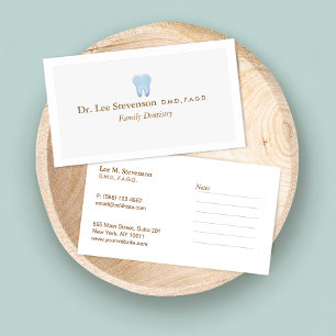 Rendez-vous Bureau des dentistes DDS Carte de visite des nomin