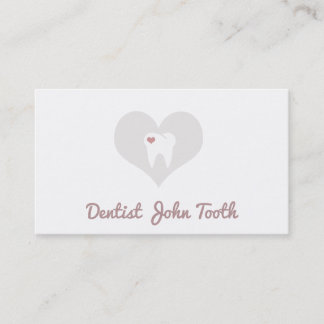 Rendez-vous Carte de visite blanc de logo de dent de dentiste