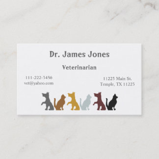 Rendez-vous Carte de visite de chiens et de chats