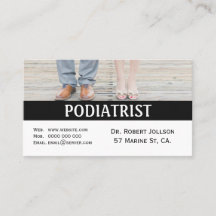 Carte de visite de nomination Médicale podiatre