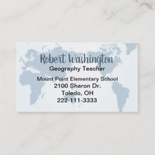 Rendez-vous Carte de visite de professeurs de géographie