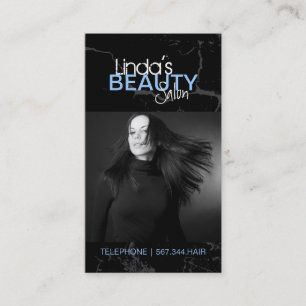 Rendez-vous CARTE DE VISITE de SALON DE COIFFURE - bleu et