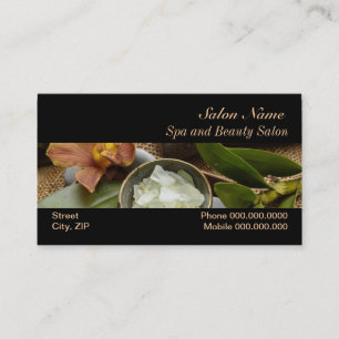 Rendez-vous Carte de visite de salon de santé de massage de