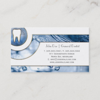 Rendez-vous Carte de visite dentaire de dentiste blanc élégant