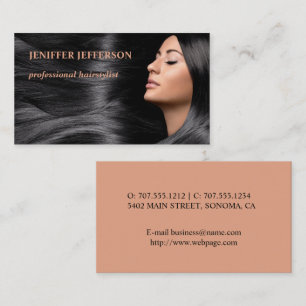 Rendez-vous Carte de visite du salon de coiffure