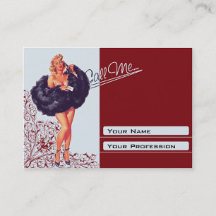 Rendez-vous Carte de visite potelé - pin-up