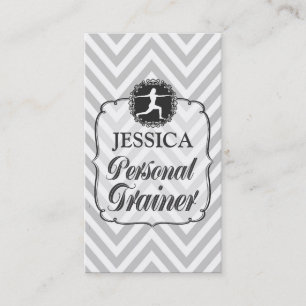 Rendez-vous Carte personnelle grise vintage d'entraîneur de