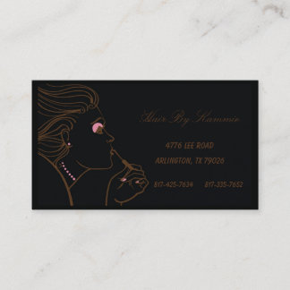Rendez-vous Cheveux noirs, ongle, Carte de visite maquillage