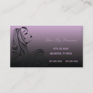 Rendez-vous Cheveux violet clair, ongle, Carte de visite maqui
