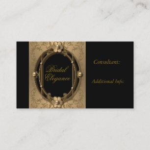 Rendez-vous Elégant Carte de visite Gold Frame 3