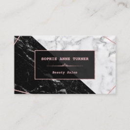 Rendez-vous élégant en marbre noir Rose or