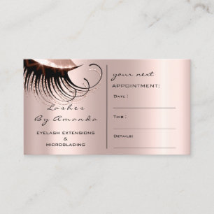 Rendez-vous Lux rose de mèches de maquilleur de carte de