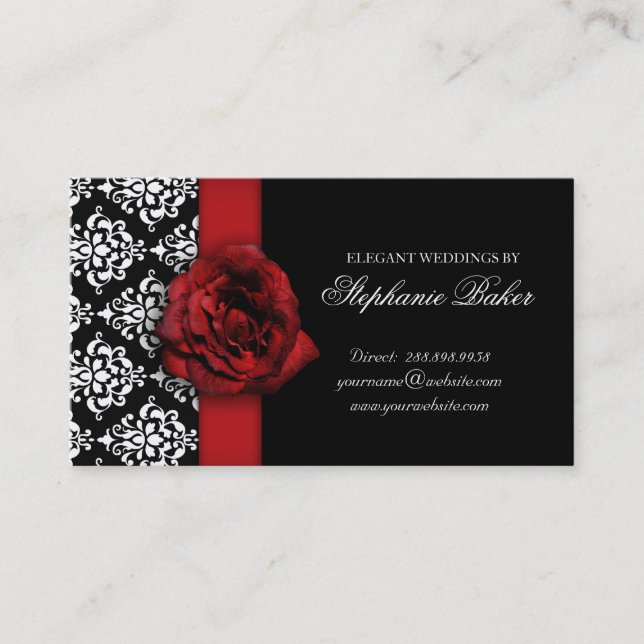 Rendez-vous mariage Red Rose Damask (Devant)