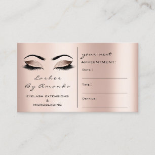 Rendez-vous Mèches de rose de noir de maquilleur de carte de