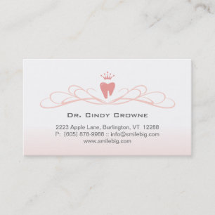 Rendez-vous Rose dentaire de logo de dent de remous de carte