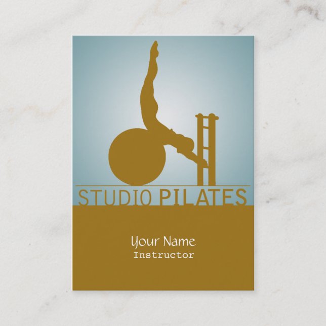 Rendez-vous Studio Pilates - affaires, carte de programme (Devant)