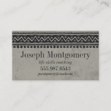 Taupe Grey Carte de visite des nominations profess