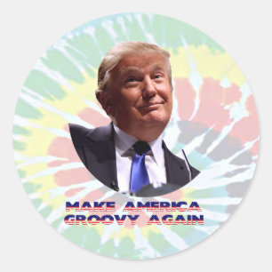 Rendre l'Amérique Super à nouveau Sticker rond à C