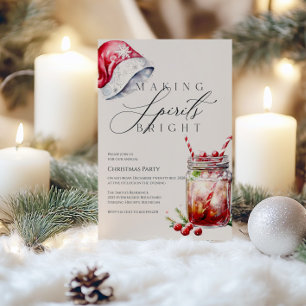 Rendre les esprits Invitations   Fun Noël