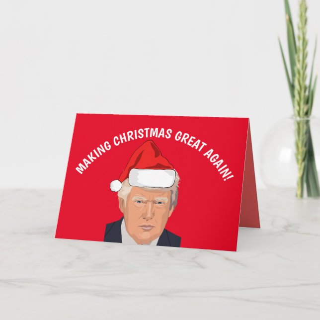 RENDRE NOËL GRAND À NOUVEAU LES CARTES DONALD TRUM (Devant)