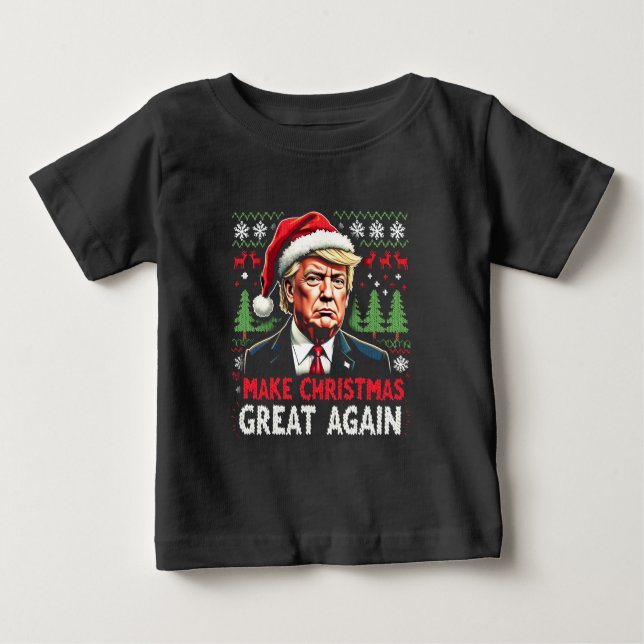 Rendre Noël super à nouveau moche Noël Sweat Trump (Devant)