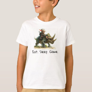 Rendu 3D d'un T-shirt guerrier sans peur