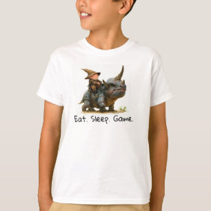 Rendu 3D d'un T-shirt guerrier sans peur