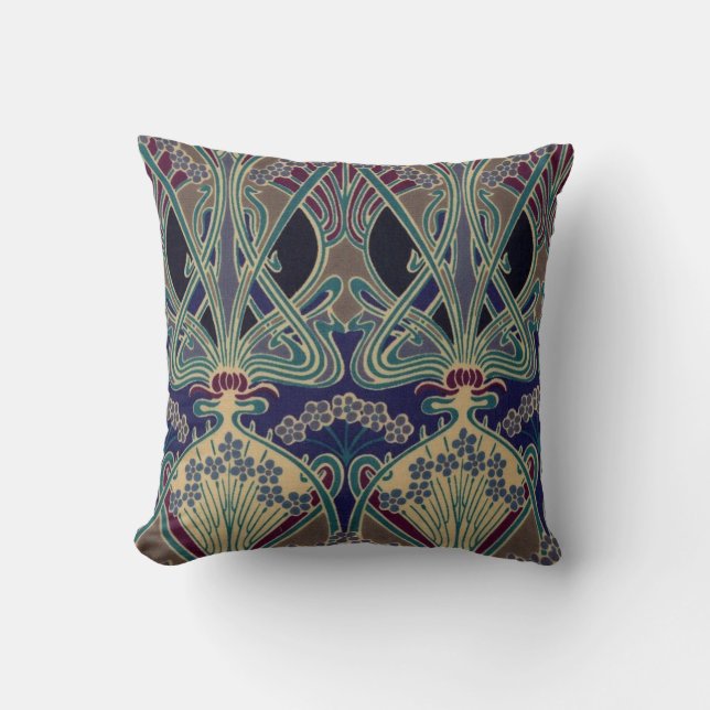 Rene Beauclair Art Nouveau Kissen (Vorderseite)