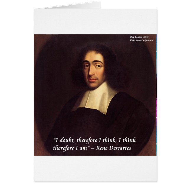 René Descarte Je Pense Donc Je Suis Cité (Devant)