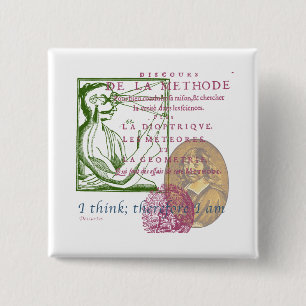 Rene Descartes Button