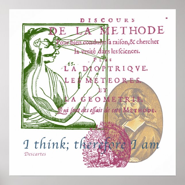 Rene Descartes Poster (Vorne)