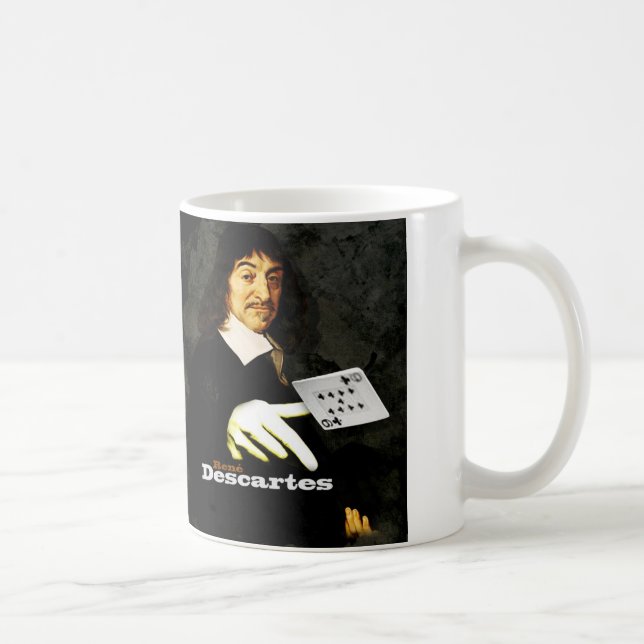 RENÉ DESCARTES steuer zahlt Kaffeetasse (Rechts)