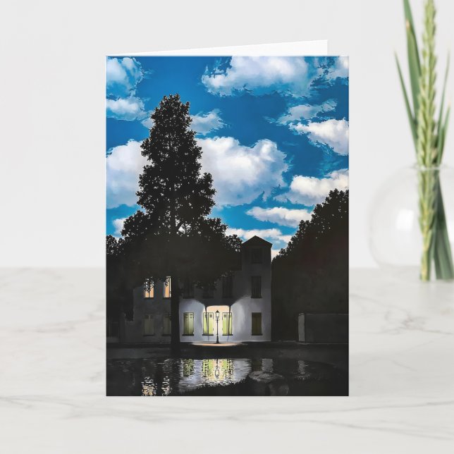Rene Magritte Kunstmalerei Karte (Vorderseite)