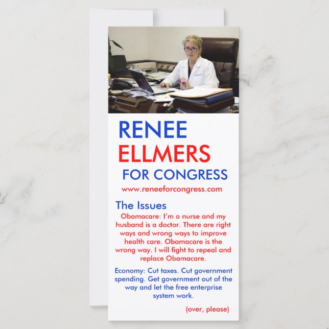 Renee Ellmers für die Kongressveranstaltung (Vorderseite)