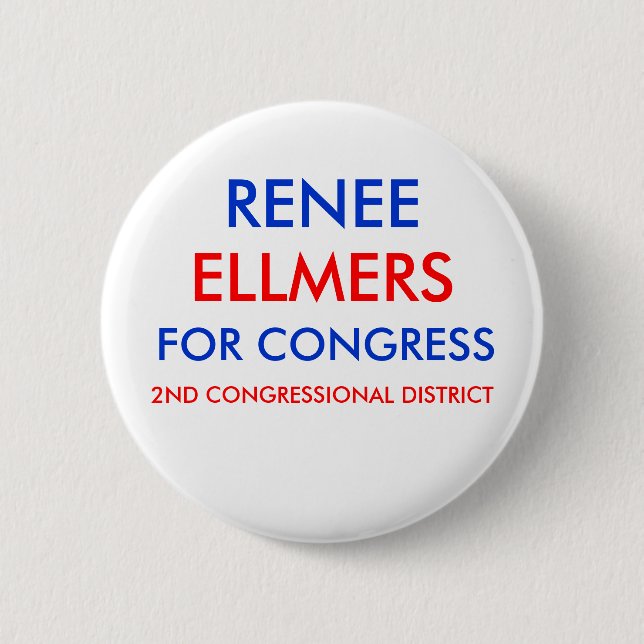 RENEE ELLMERS FÜR KONGRESS Knopf Button (Vorderseite)