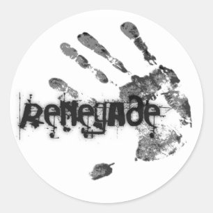 Renegade-Aufkleber Runder Aufkleber